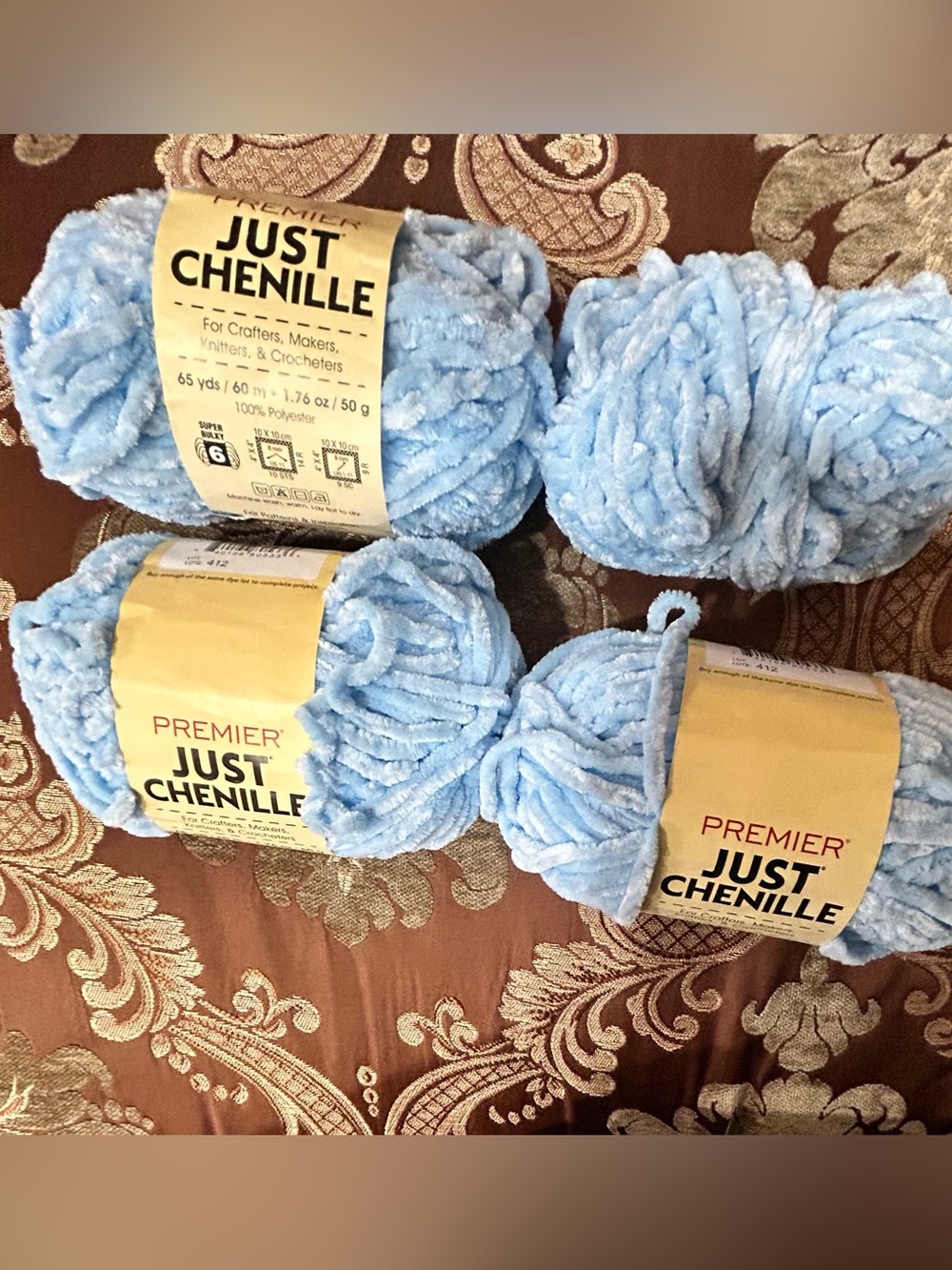Craft Chenille Yarn Skeins